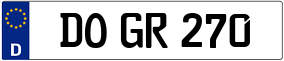 Trailer License Plate